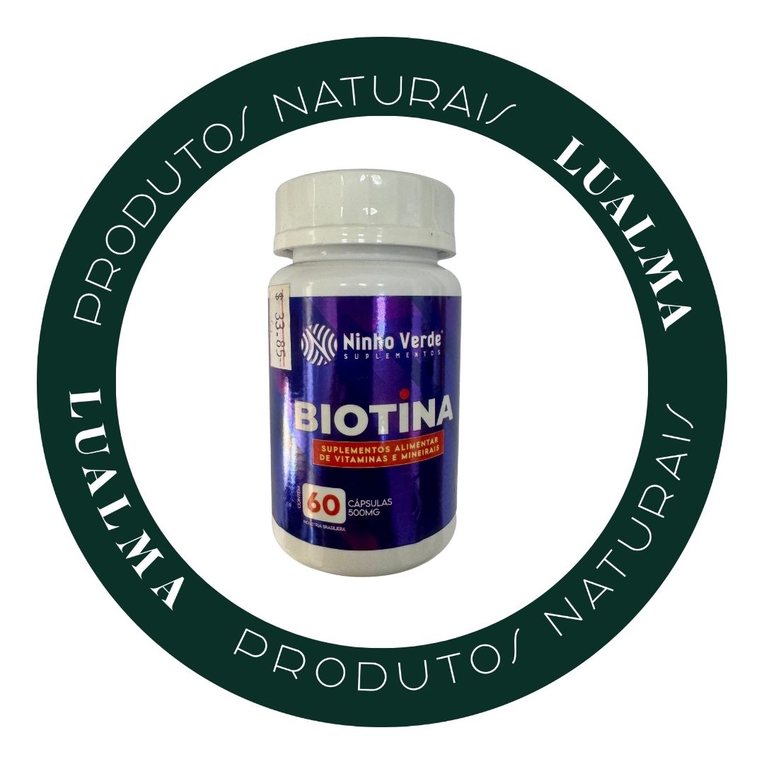 BIOTINA NINHO VERDE 500mg - 60 CÁPSULAS