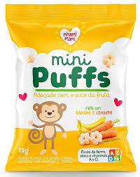 NHAMI MINI PUFFS BANANA/CENOURA 15G