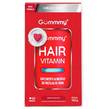 GUMMMY HAIR GOMA VITAMINA MORANGO - 60CÁPSULAS