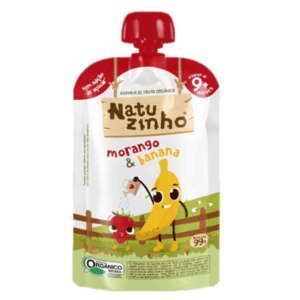 NATUZINHO PAPINHA DE FRUTA ORG. MORANGO BANANA 99G